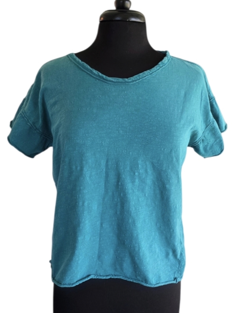 Anthropologie Pilcro T-shirt Teal Short-Sleeve Relaxed Tee Small Summer Casual